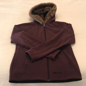 Marmot faux fur lined hooded jacket